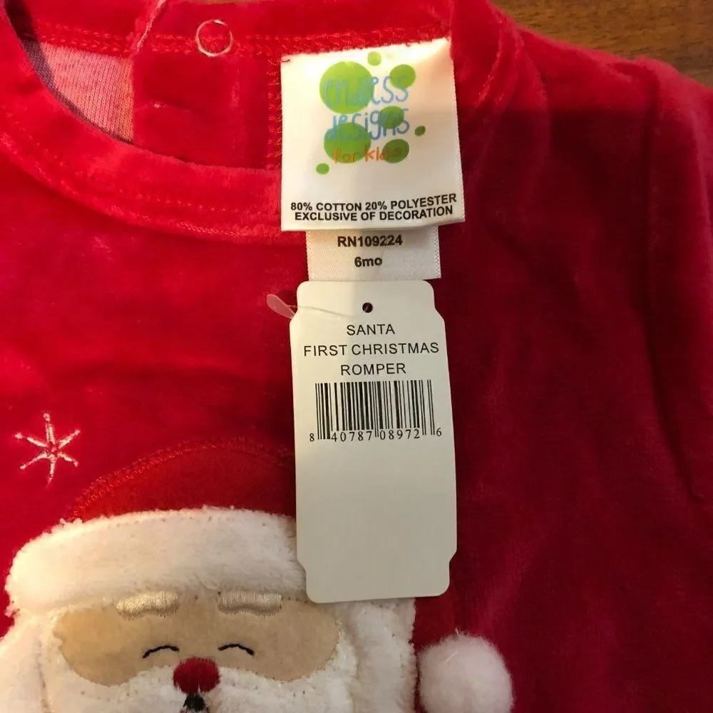 Santa Clause, Baby's First Christmas Sleeper, Size 6 months, NWT